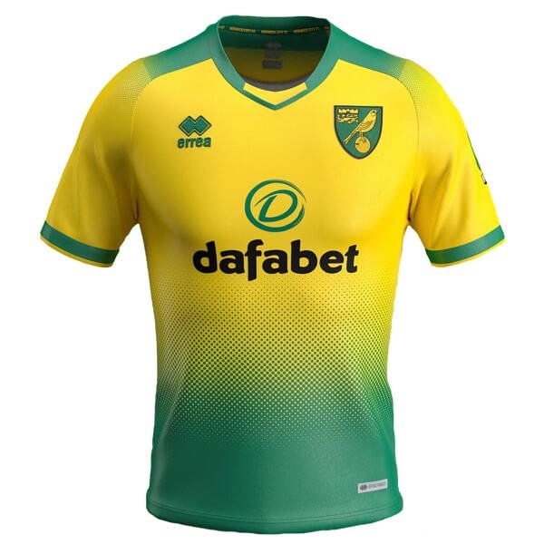 Thailande Maillot Football Norwich City errea Domicile 2019-20 Vert